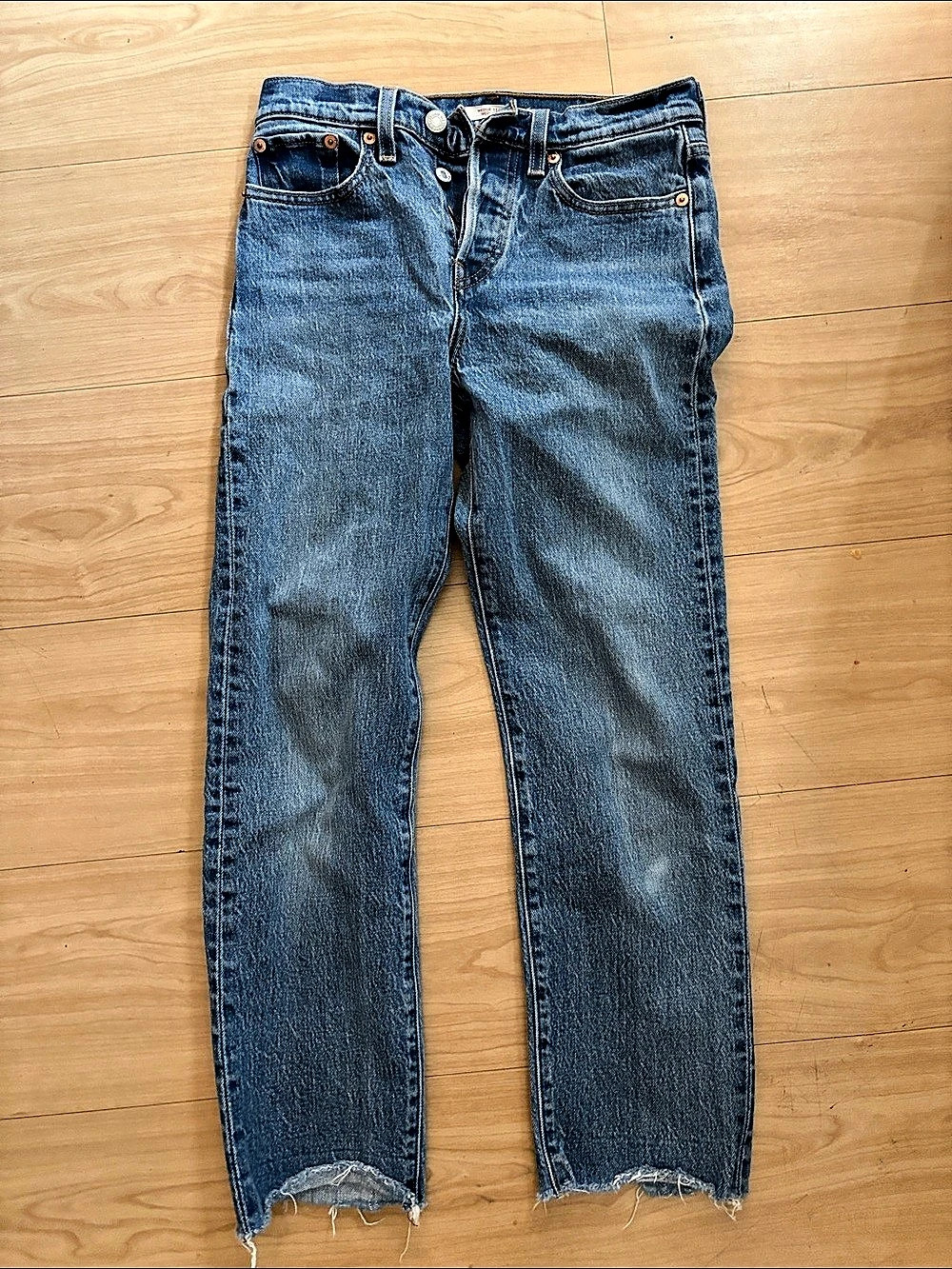 Levi's Wedgie Straight Jeans Waist 25 Blue